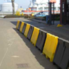 Kunststof barriers geel/zwart
