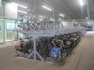 Etagerekken om fietsen in te parkeren
