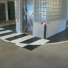 Wegmarkering parkeergarages zebrapad
