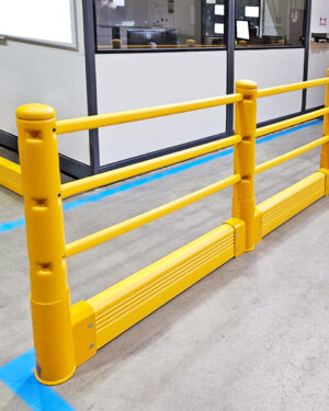 Kunststof aanrijdbeveiliging Combi Barrier