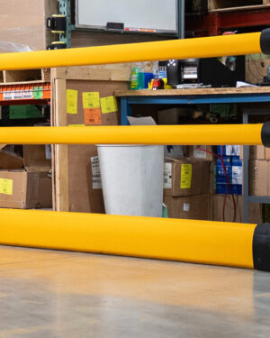 Kunststof aanrijdbeveiliging Flex+ Pedestrian met Ground Guard